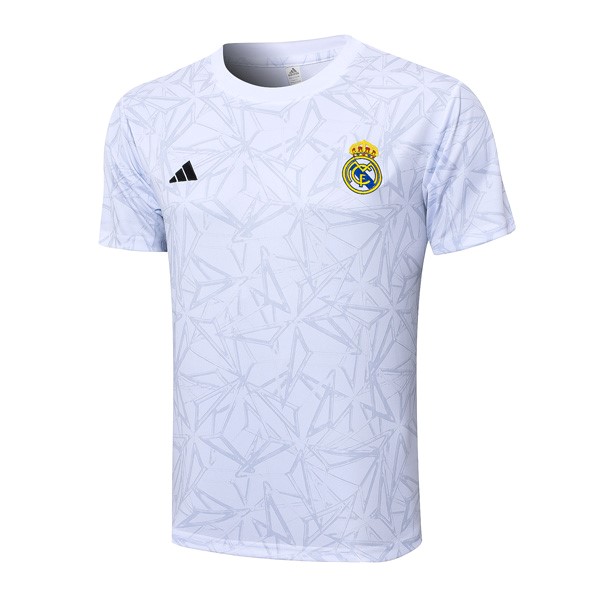 Trikot Trainingsshirt Real Madrid 2024-2025 Weiß Grau